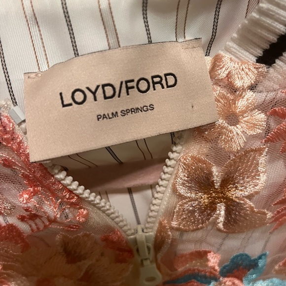 Loyd Ford Lace Bomber Jacket - Picture 5 of 6